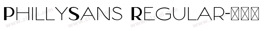 PhillySans Regular字体转换
